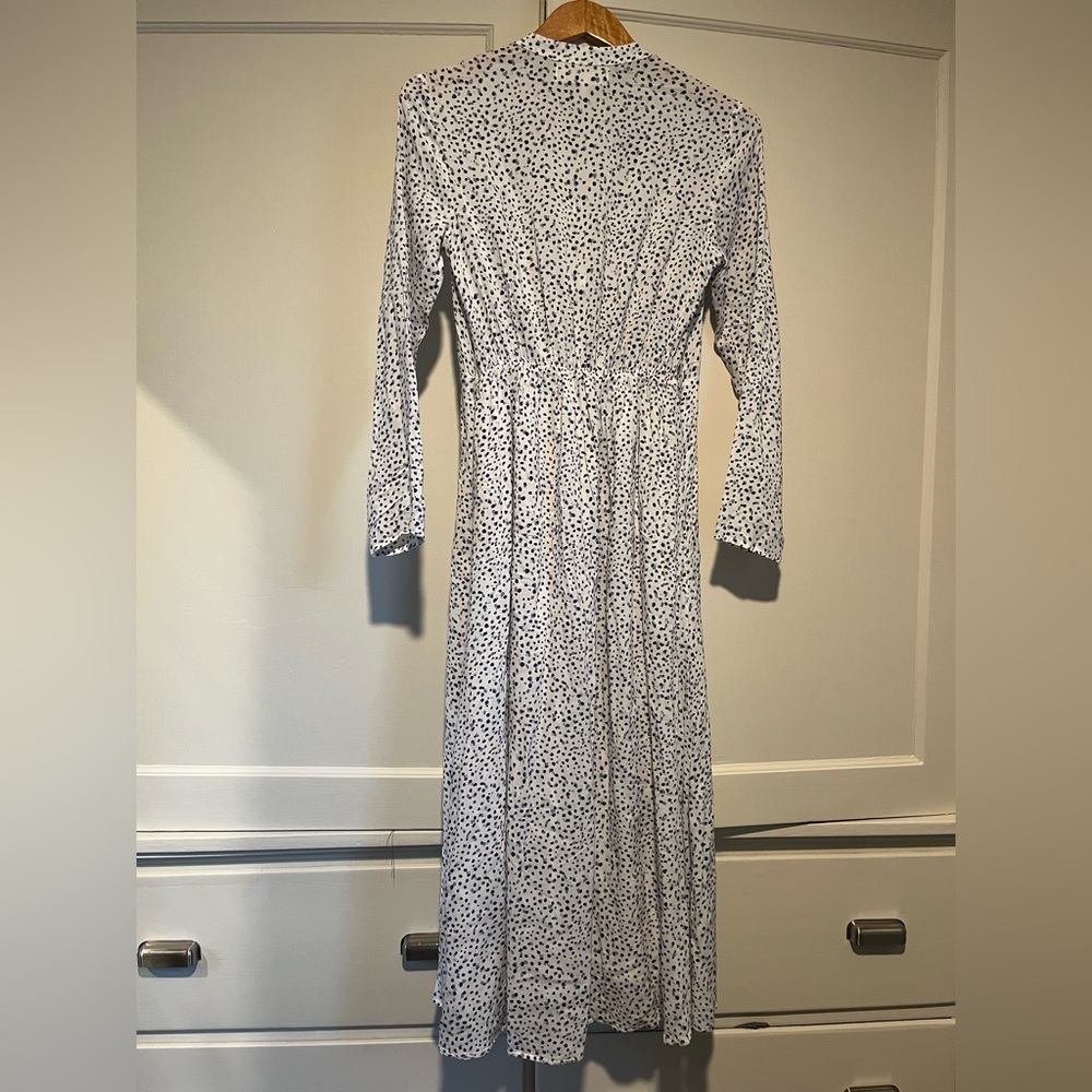 Cloth & Stone for Anthropologie Patterned Button Down Midi Dress - Picture 3 of 7